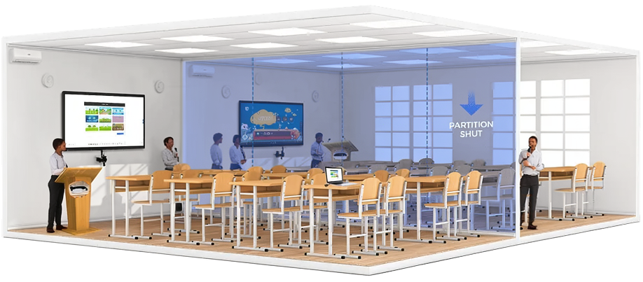 Q-SYS Divisible Room Bundle with Shure MXA925 and MXW neXt 2