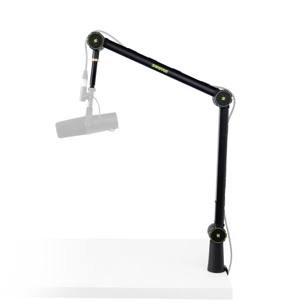 Gator Boom Arm Articulating Desktop Mic Stand Microphones Shure