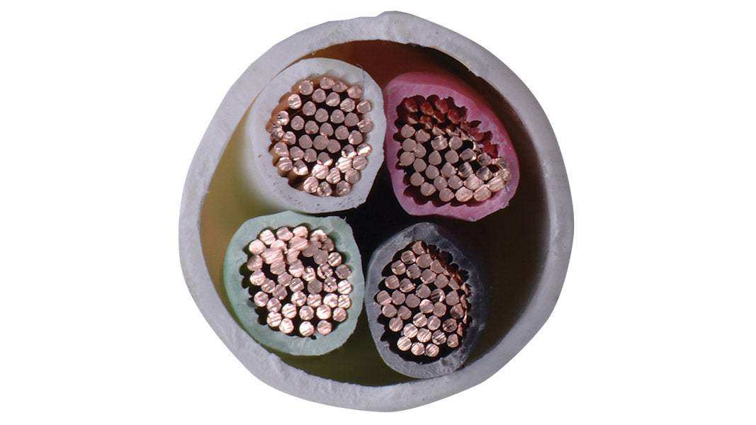 Liberty AV 1000' White Commercial Grade General Purpose 14 AWG 4-Conductor Plenum Cable Reel - 14-4C-P-WHT Audio & Video Cables Liberty AV