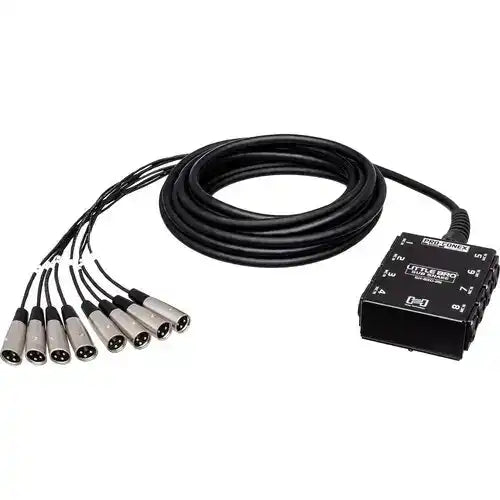 Hosa SH-8X0-25 Pro-Conex Little Bro Sub Snake 8 x XLR, 25 ft (No Returns) Audio & Video Cables Hosa