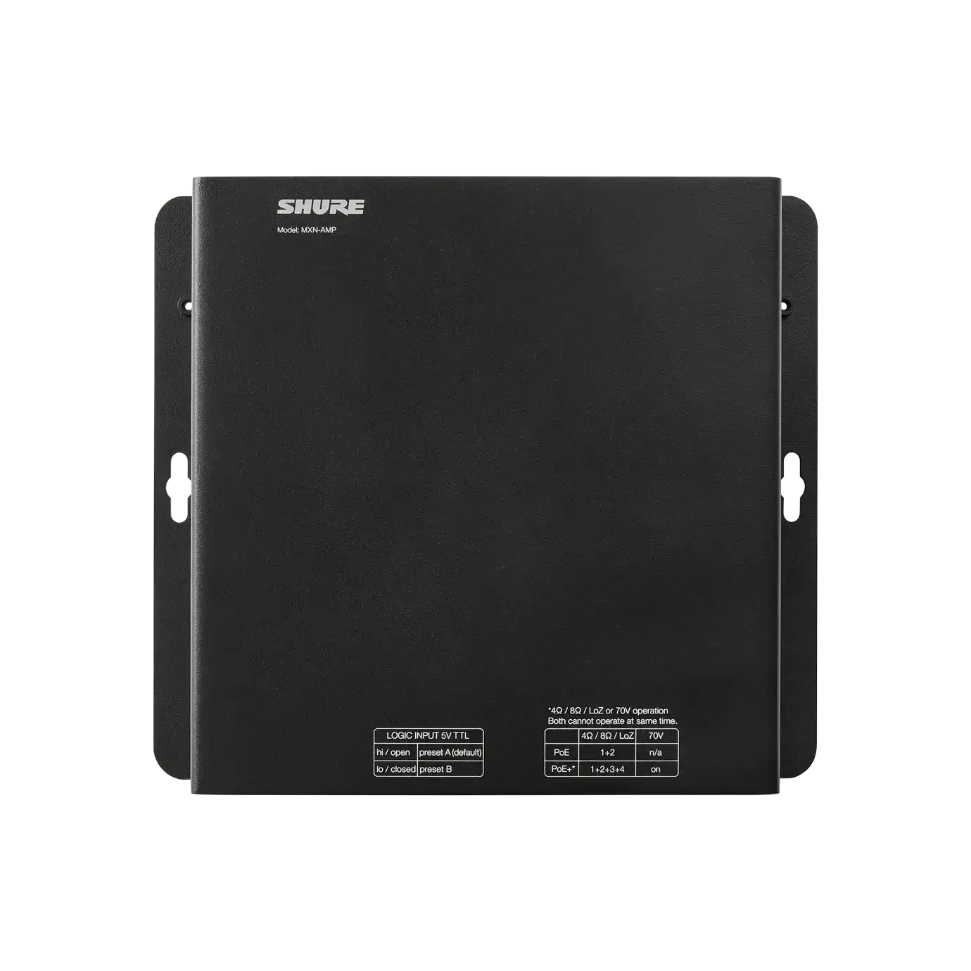 Shure MXN-AMP PoE+ Microflex Powered Multichannel Amplifier Audio Amplifiers Shure