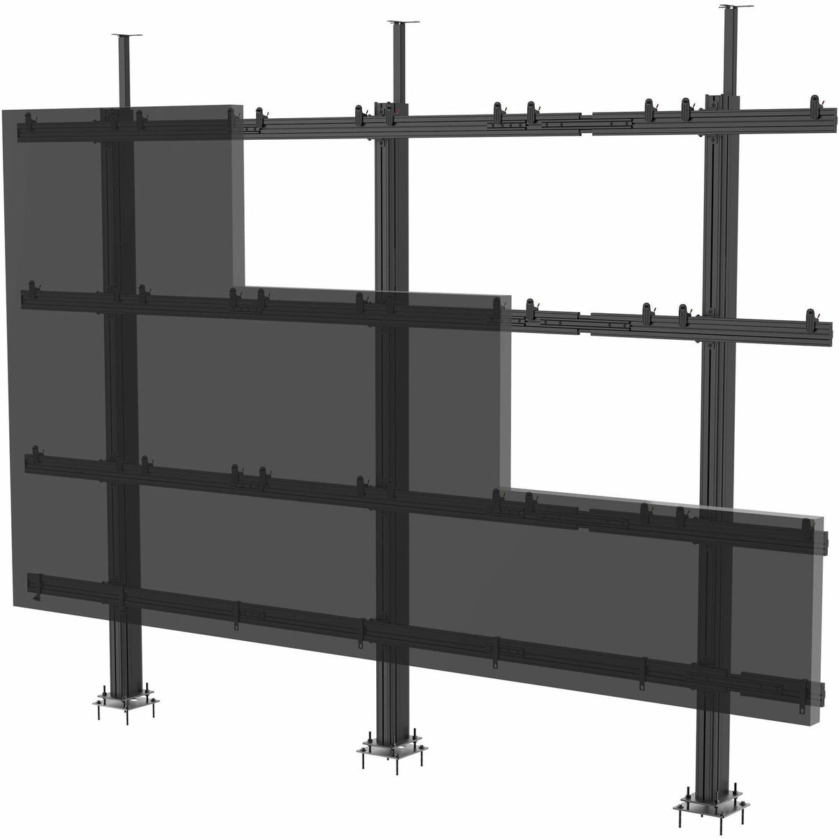Peerless-AV SEAMLESS Connect LEDFCS-6X6 universal dvLED floor-to-ceiling mounting system for 27-inch displays