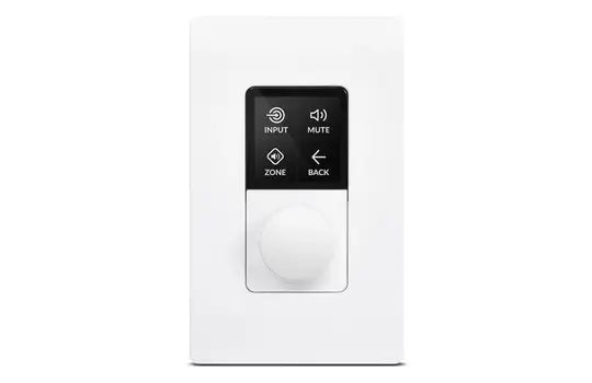 Blaze Audio Wall-M Multi-Zone PoE-Powered Wall-Controller (White) - BGM-888-037 Audio Amplifiers Blaze Audio