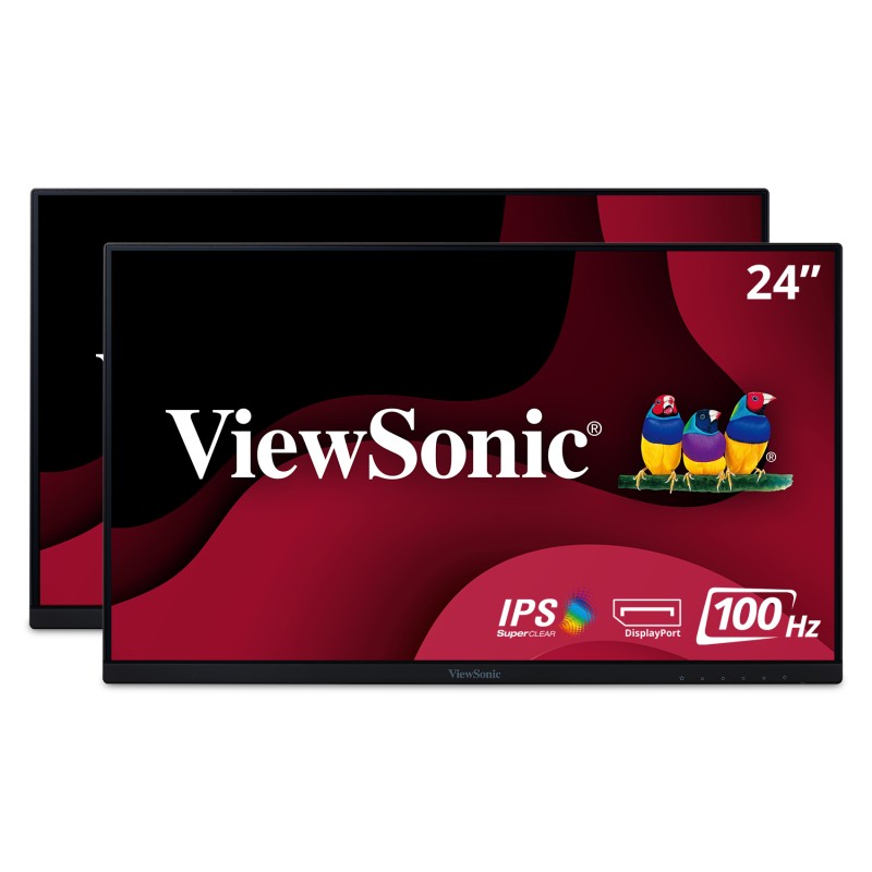 ViewSonic VA2456-MHD_H2 – 24-Inch Full HD Monitor Hero 2 Bundle - Discontinued Computer Monitors ViewSonic