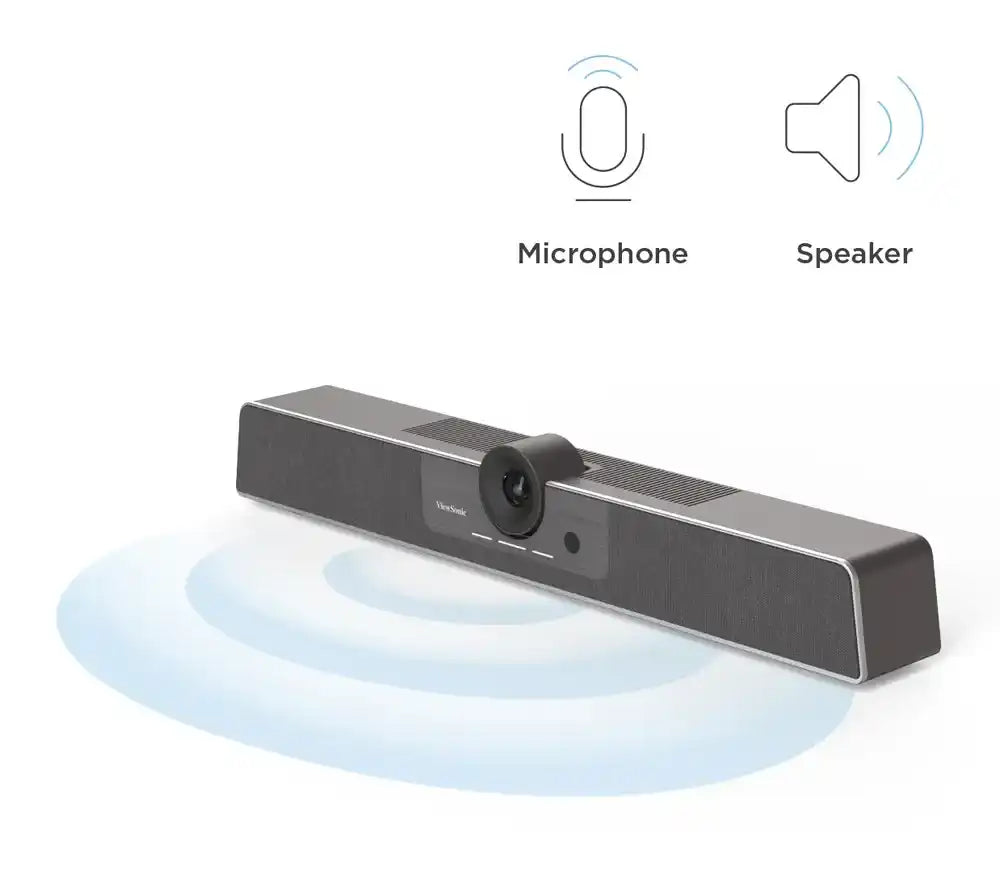 ViewSonic TeamJoin UMB202 4K Video Bar System for Microsoft Teams Rooms Video Conferencing ViewSonic