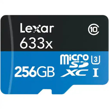Lexar High-Performance 633x UHS-I microSDHC Memory Card with SD Adapter Electronic Accessories Lexar 256GB