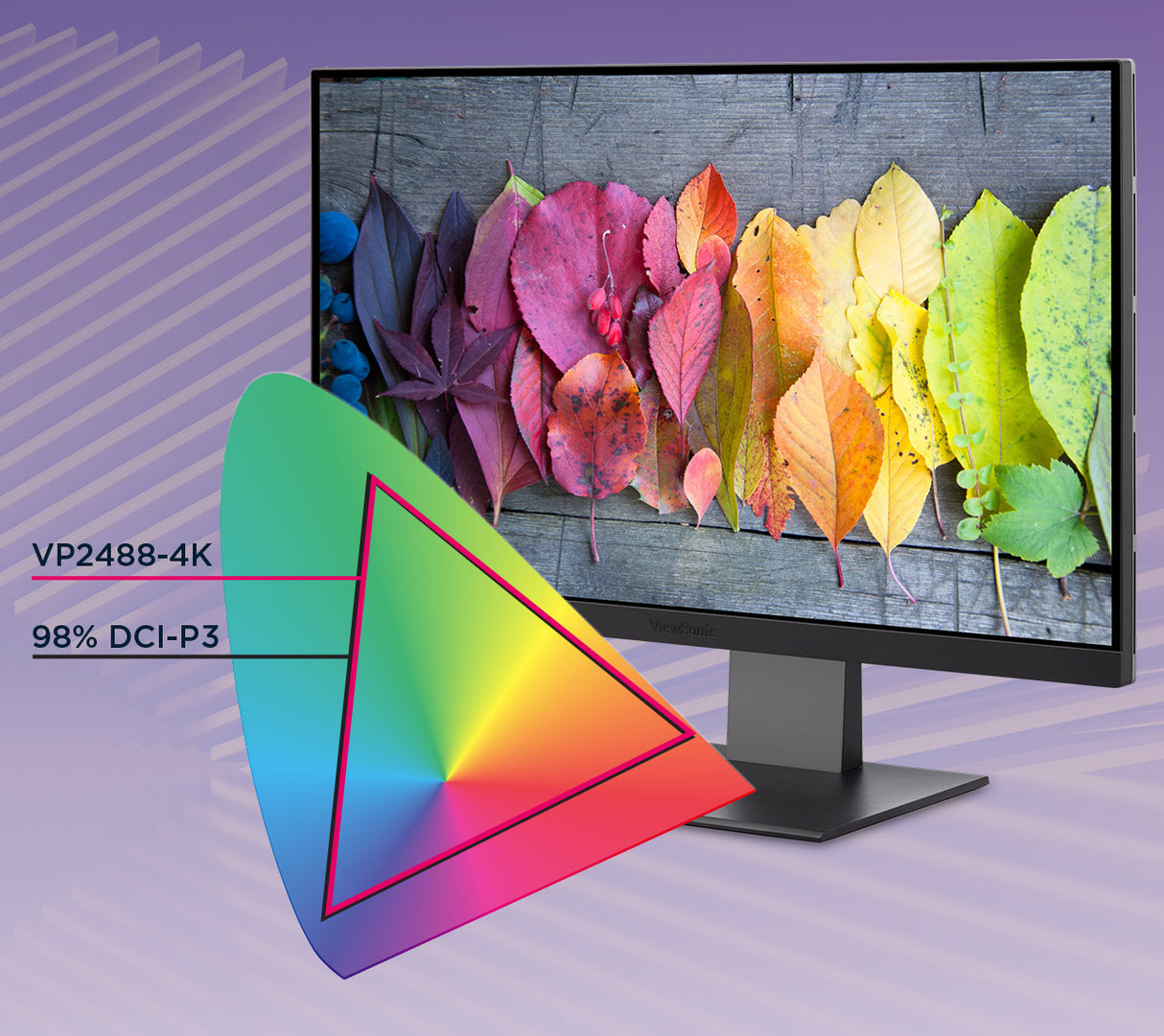 ViewSonic VP2488-4K – 24-Inch Professional 4K UHD IPS Display Computer Monitors ViewSonic