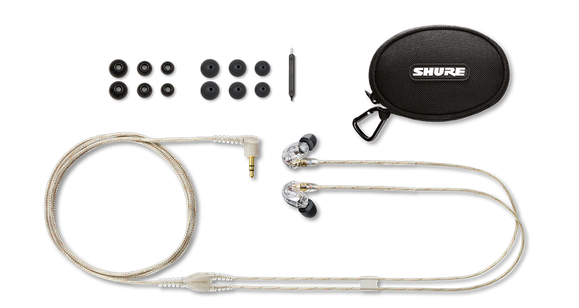 Shure SE215 Pro Sound-Isolating Earphones (Black) - SE215-K Microphones Shure