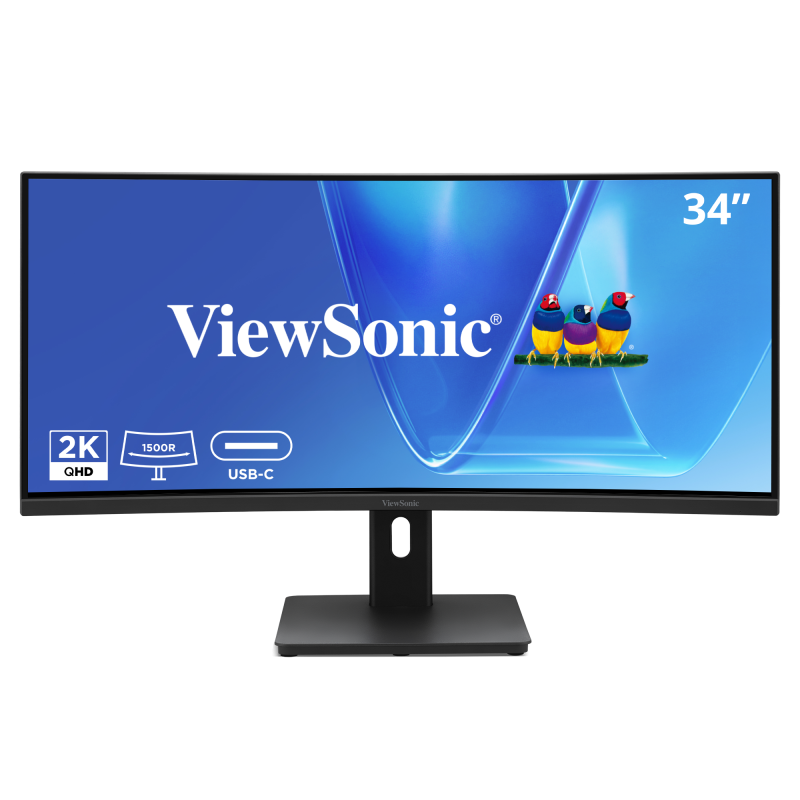 ViewSonic VG3409C – 34-Inch Ultrawide Curved WQHD Ergonomic Monitor Computer Monitors ViewSonic