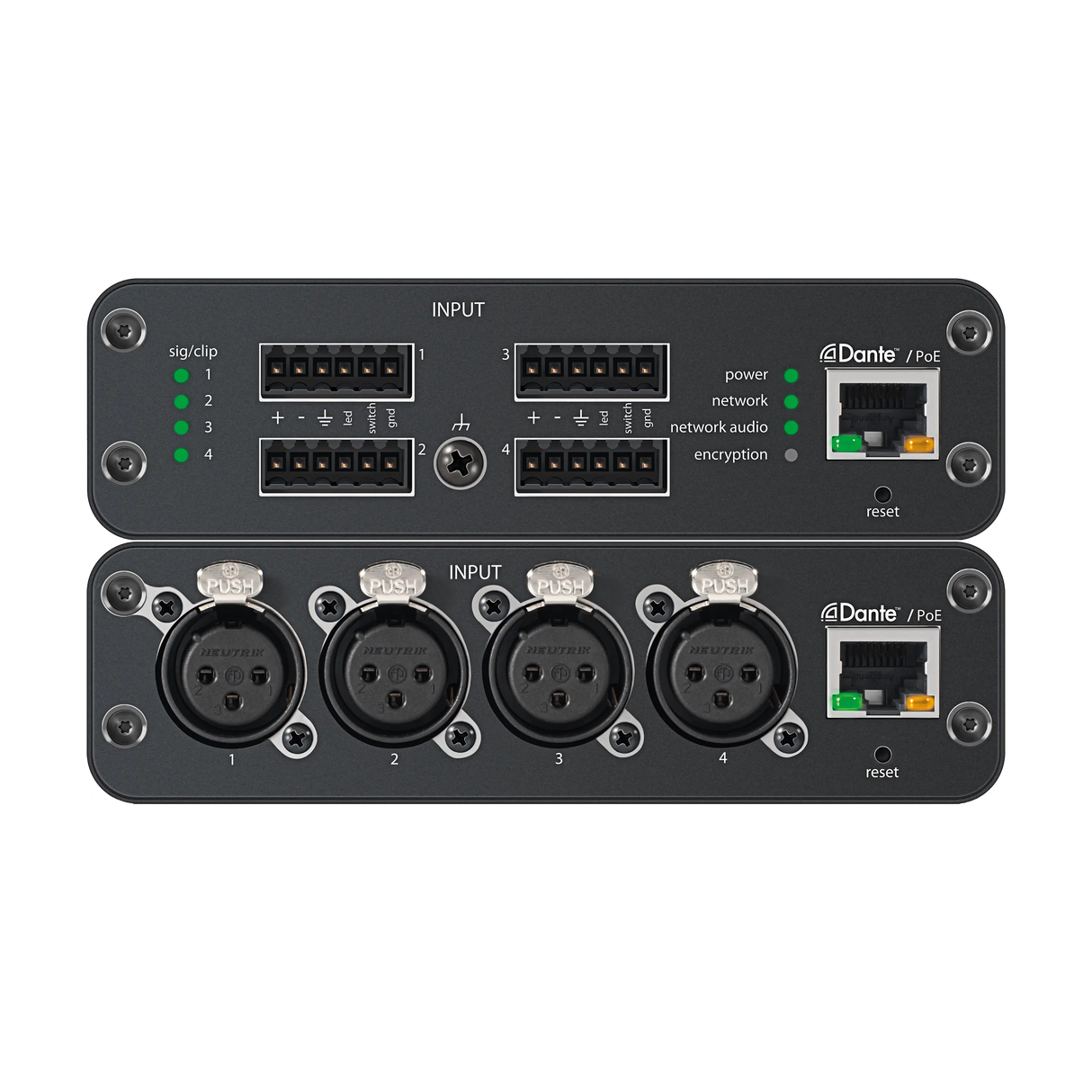 Shure ANI4IN-XLR Audio Network Interface (XLR Connectors) Microphones Shure