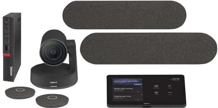 Logitech Large Room with Tap + Rally Plus + Lenovo Core Gen 2 for Microsoft Teams Rooms - TAPRAPMSTLNV3 Video Conferencing Logitech