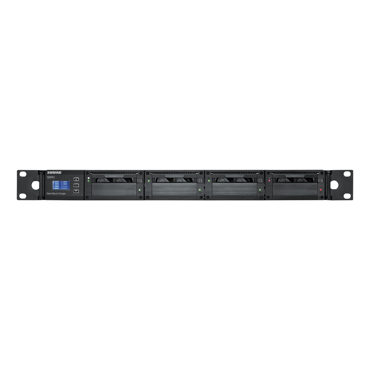 Shure SBRC-US Rack Battery Charger, Compatible with Shure rechargeable batteries AXT910, AXT920 and SB900A. Battery Shure