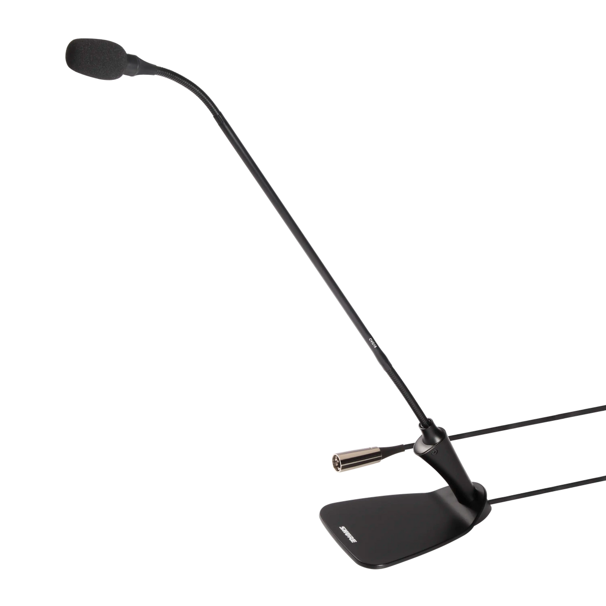 Shure CVG18D-B/C 18" Gooseneck Condenser Mic with Integrated Desktop Base Microphones Shure