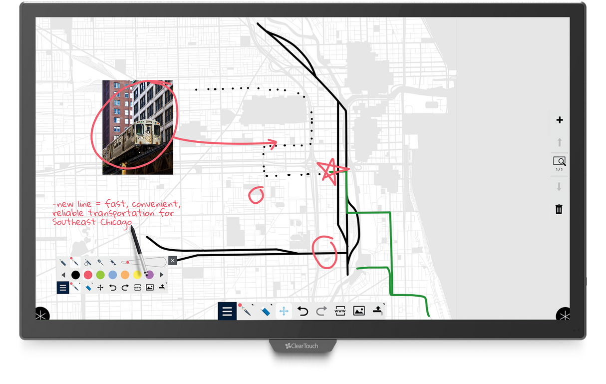 ClearTouch CTI-7086XE-UH20 86" 7000XE Interactive Flat Panel Display Interactive Displays ClearTouch
