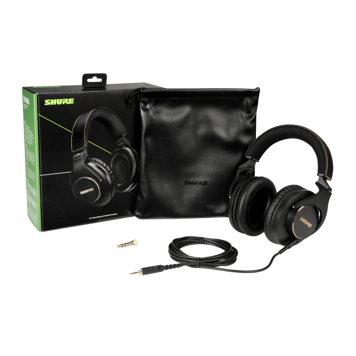 Shure Closed-Back Over-Ear Professional Monitoring Headphones - SRH840A Headphones Shure