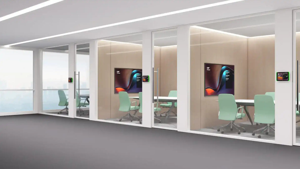 Yealink RoomPanel Plus E2 10-inch Scheduling Panel, Black Room Reservation Yealink