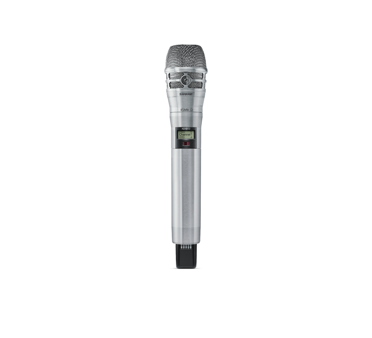 Shure ADX2FD/K8B Digital Handheld Wireless Microphone Transmitter with KSM8 Capsule (Black) Microphones Shure