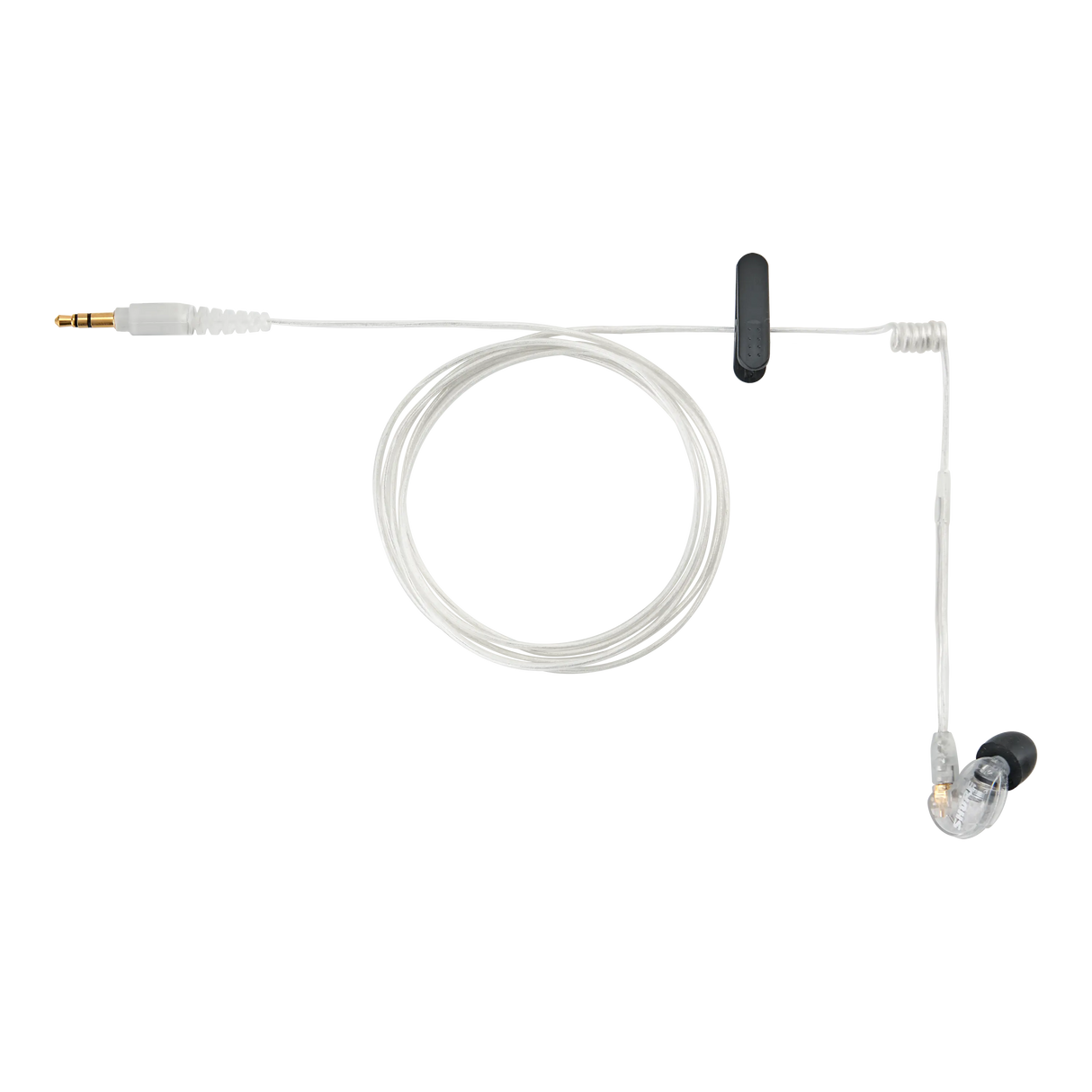 Shure EAC-IFB Coiled IFB earphone cable with Clip Microphones Shure