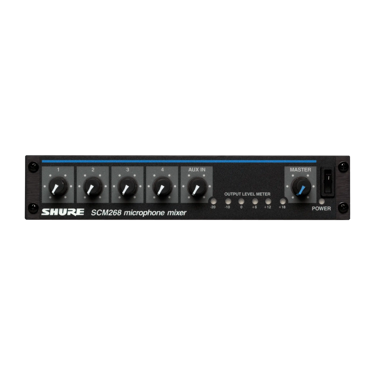 Shure SCM268 – Four-Channel Transformer Balanced Microphone Mixer Microphones Shure