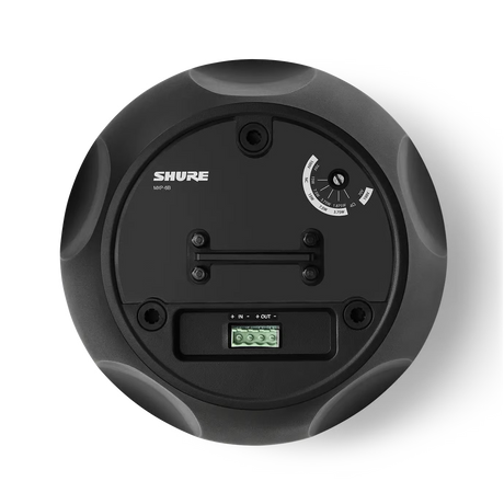 Shure MXP-6 Microflex Passive Pendant Conferencing Loudspeaker - Black, Single Speakers Shure