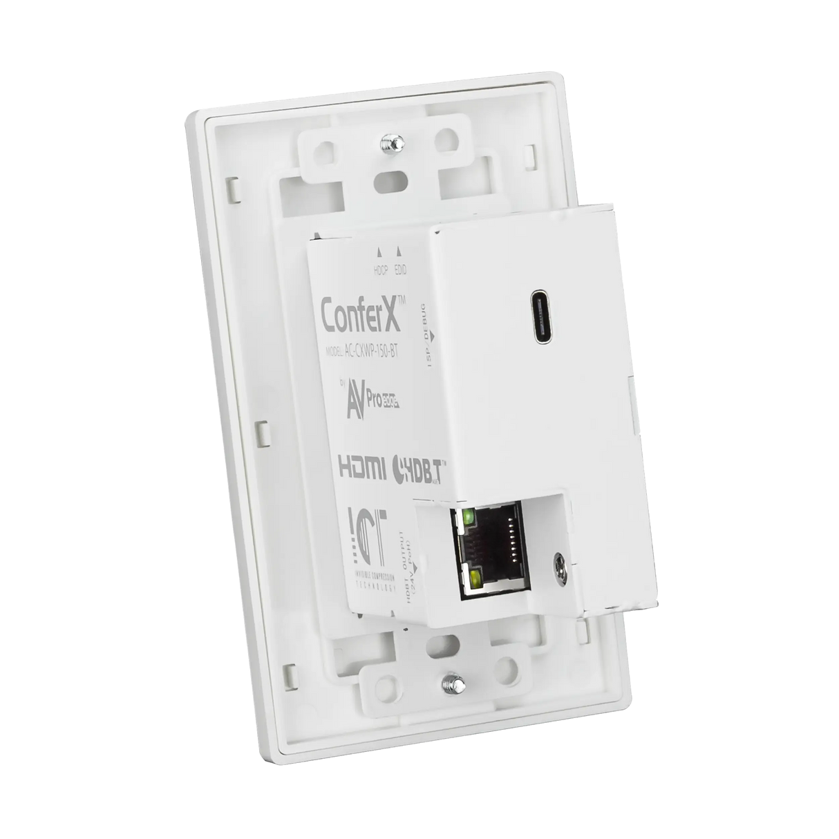 AVPro Edge AC-CXWP-150-BKT – 150M HDMI Wall Plate Kit (White) Video Transmitters AVPro Edge