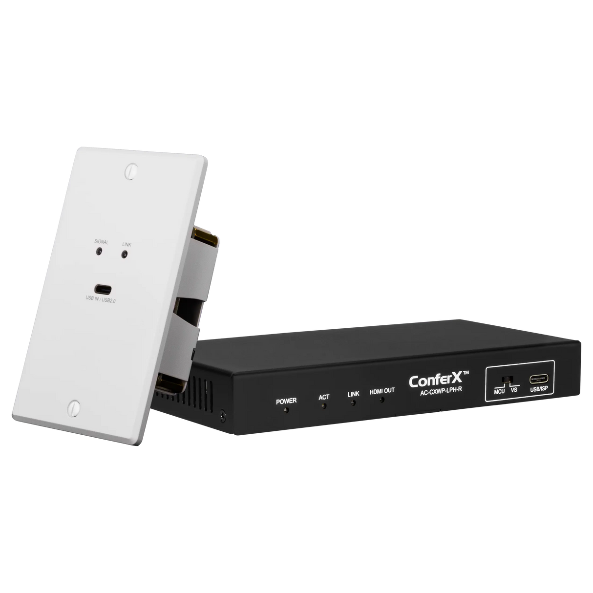 AVPro Edge AC-CXWP-LPU-CCS – Steel USB-C Wall Plate Faceplate Video Transmitters AVPro Edge