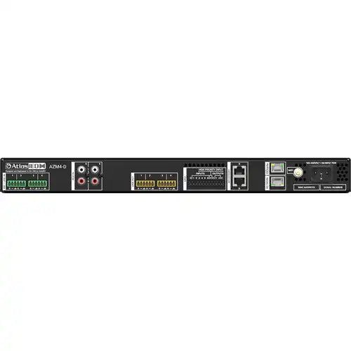 AtlasIED Atmosphere AZM4-D 6-input/4-zone commercial audio processor with Dante interface Audio Signal Processing AtlasIED