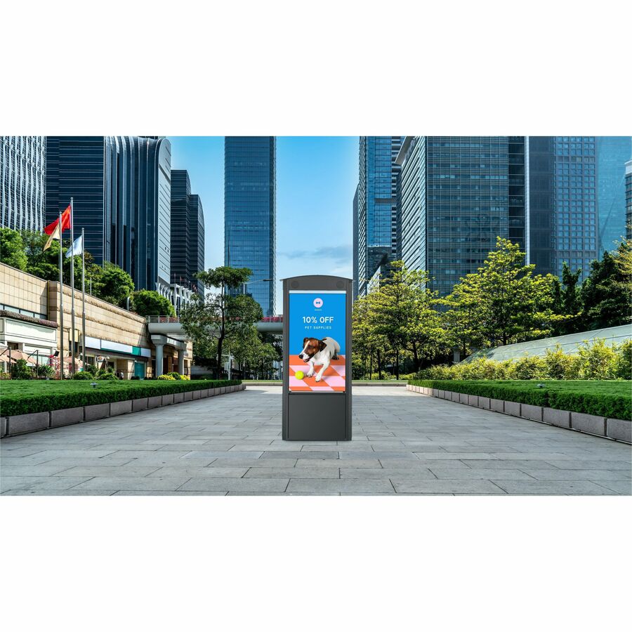 Peerless-AV KOP55XHB-A Smart City Kiosk alternate angle view