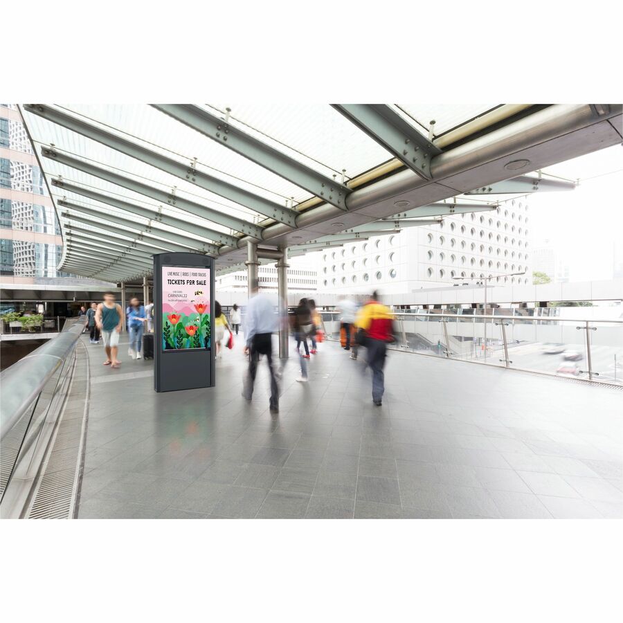 Peerless-AV KOP55XHB2-SA Smart City Kiosk installed outdoors