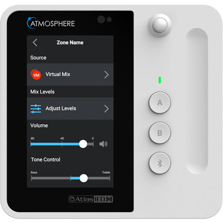 AtlasIED Atmosphere C-T4BT Touchscreen wall controller with Bluetooth (White) Audio Components AtlasIED