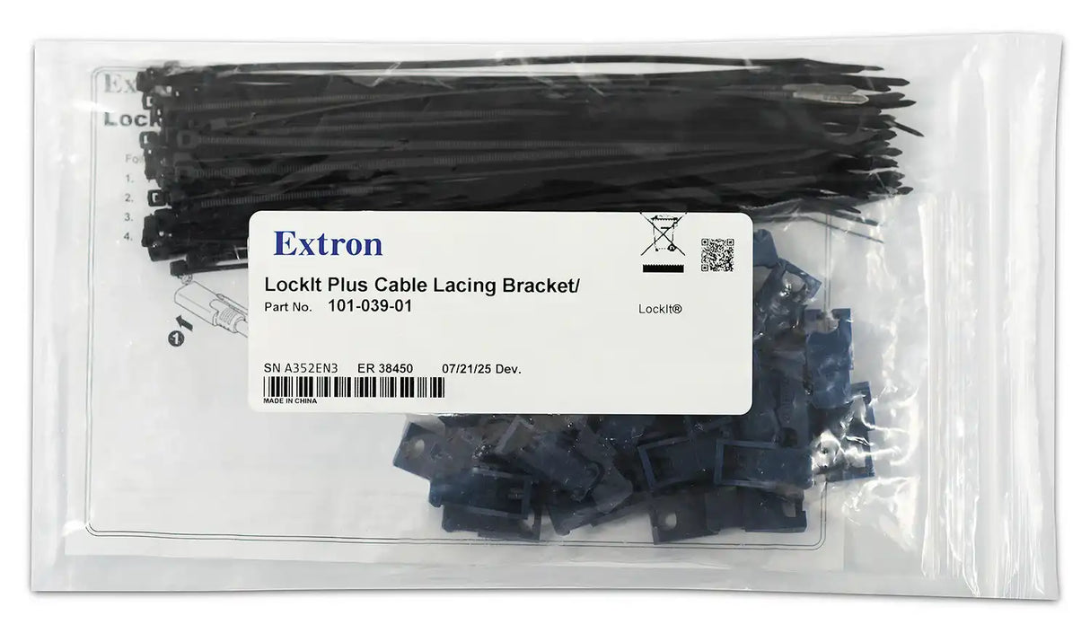 Extron LockIt Plus Cable Security Kit Package of 50 Audio & Video Cables Extron