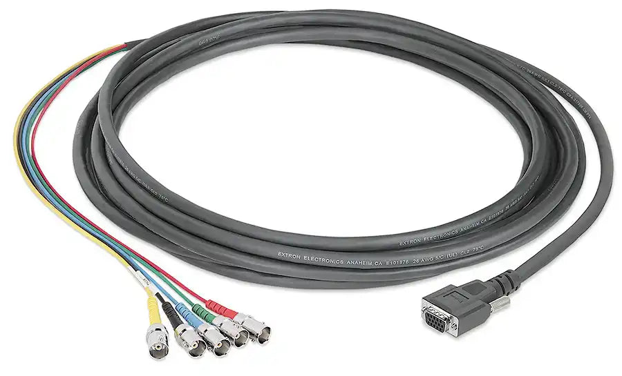 Extron SYF BNCF 15-pin HD Female to BNC Female Mini High Resolution Cables 3' (90 cm) Audio & Video Cables Extron