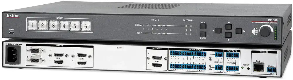 Extron IN1606 6-Input 4K Presentation Switcher Presentation Switcher Extron