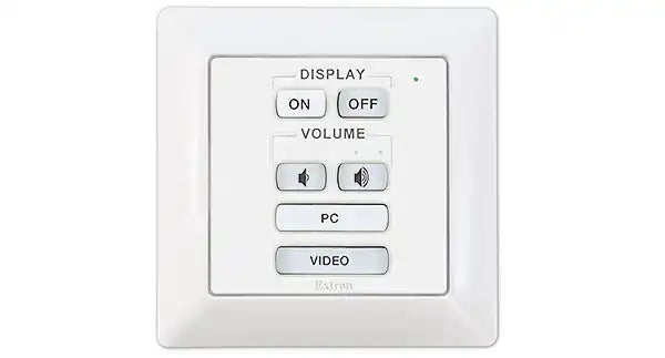 Extron EBP 106 EU eBUS Button Panel Flex55 and EU, Black and White, 6 Button mount boxes Extron