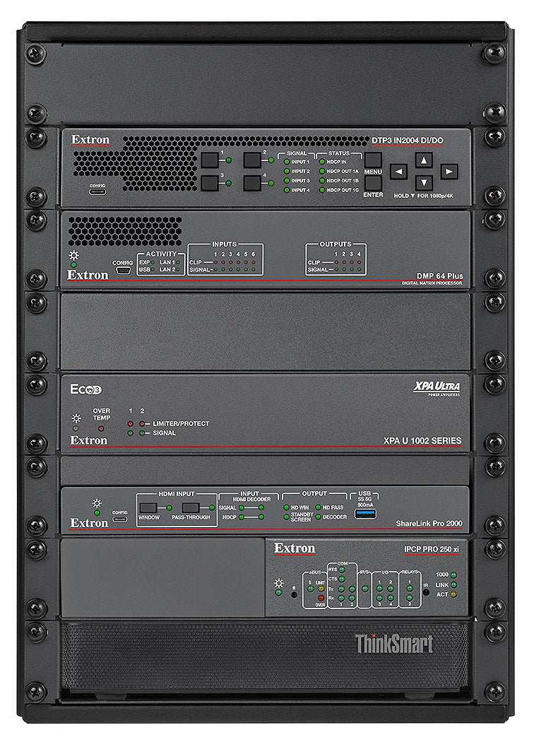 Extron 1U Basic Half Rack Shelf, gray System HRB 109 Racks Extron