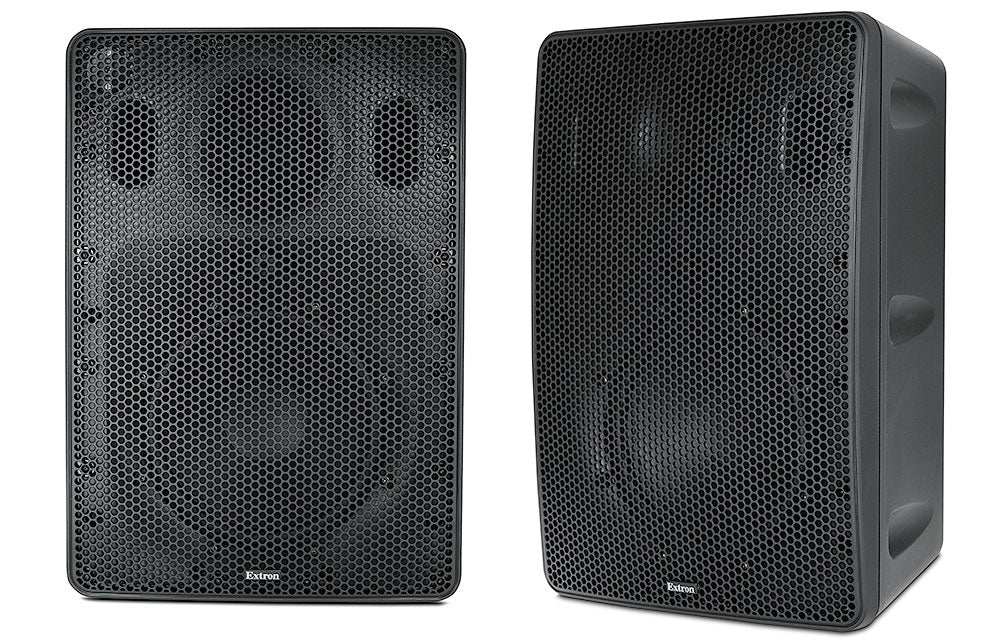 Extron SM 28T 8" Two-Way Surface Mount Speakers with 70/100 V Transformer White (Pair) Speakers Extron
