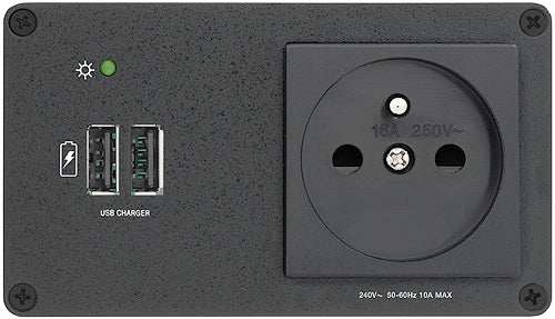 Extron AC+USB 200 Series Power Module UK (1) AC & (2) USB Outlets power supply Extron