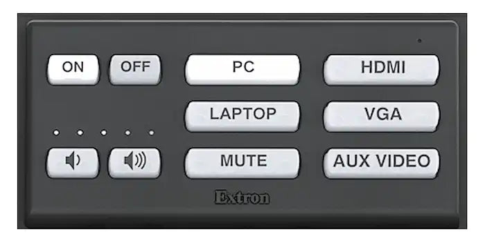 Extron EBP 1200C eBUS Button Panel eBUS Cable Cubby - Black, AC Module Not Included mount boxes Extron