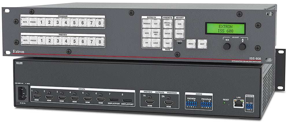 Extron ISS 608 Seamless Switcher Audio and Video Switches Extron