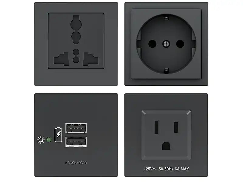 Extron Flex55 100 Series Pendant Mount Two USB Outlets, White Audio & Video Cables Extron