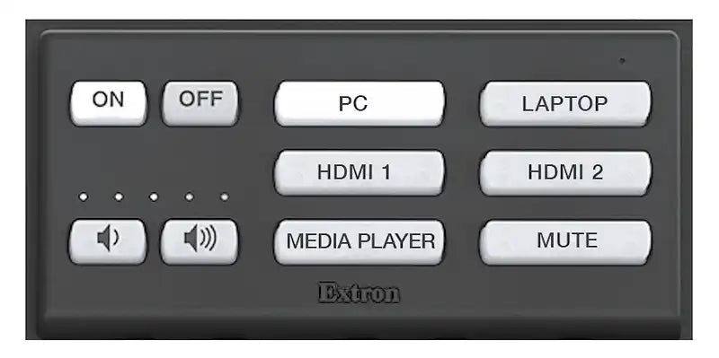 Extron NBP 1200C Network Button Panel NBP Cable Cubby - Br Alum, AC Module Not Included Audio & Video Cables Extron