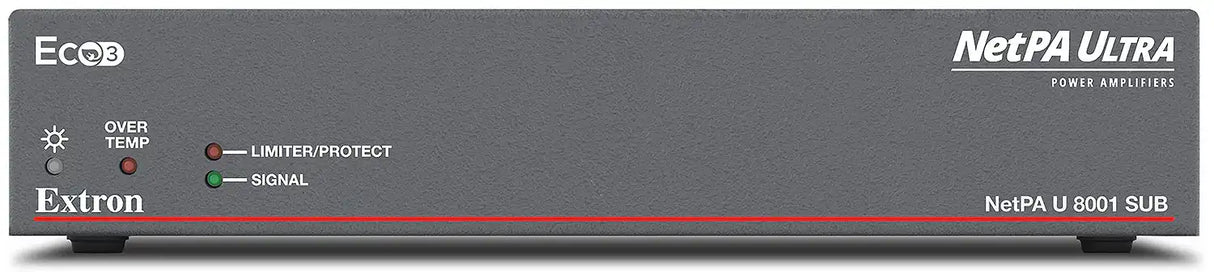 Extron NetPA U8001-1SUB 800 W Network Power Amplifier - Dante/AES67 Subwoofer Audio Amplifiers Extron