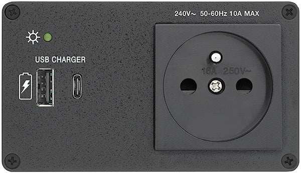 Extron AC+USB 300 Series Power Module MULTI 1AC, 1USBC, & 1USBA Outlets Power Outlets & Sockets Extron