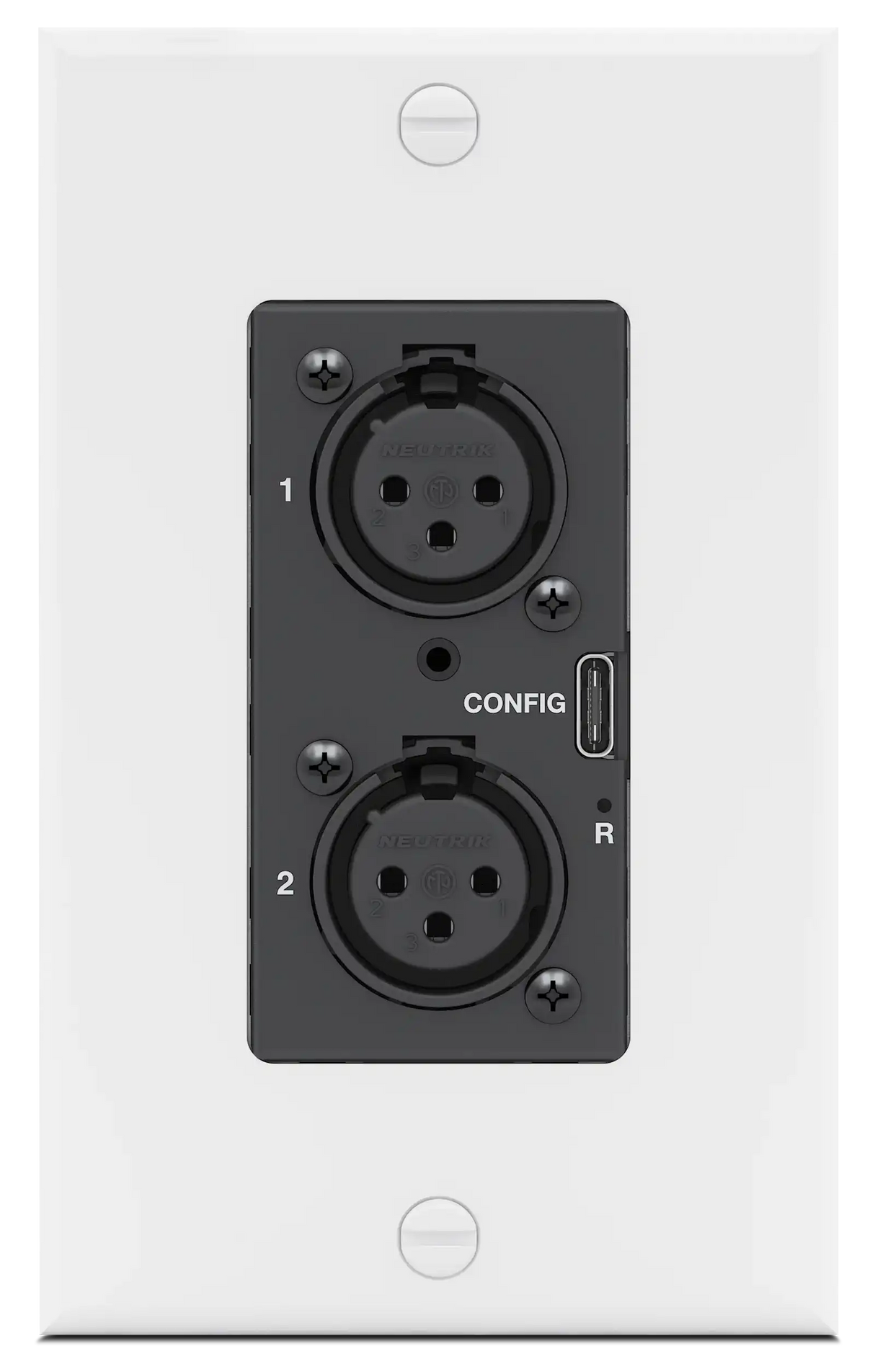 Extron AXI 22 AT D Plus Dual-Channel Analog Audio Interface with Transformer Isolation AXI 22 AT D Plus & WPD 102 XLRM Kit - Black Audio Signal Processing Extron