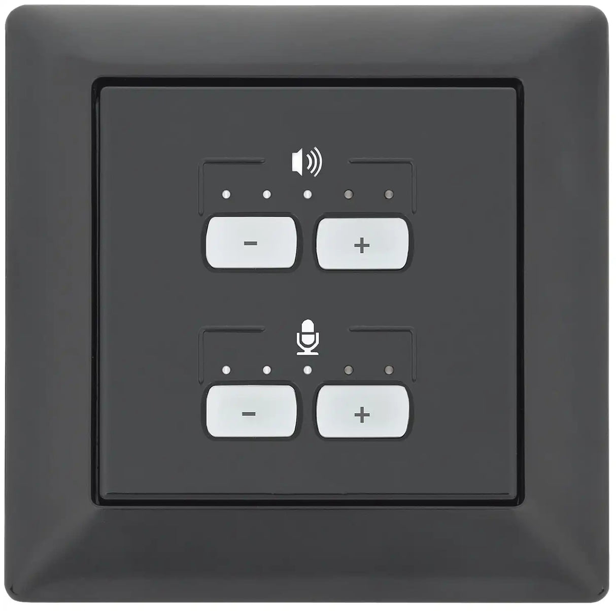 Extron NBP VC2 EU Network Button Panel with Dual Volume Control Flex55 and EU, Black and White, Dual Vol control Extron