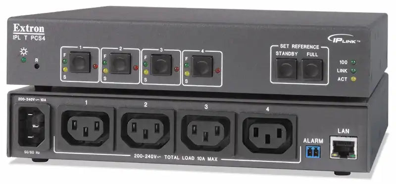 Extron IPL T PCS4i Four-Input IP Link Control Processor Four IEC Outlets Audio & Video Cables Extron