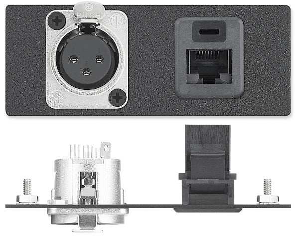 Extron AAP1XLR3FRG45 One XLR 3-pin Female to Solder Cups - Neutrik, One RJ-45 Barrel - CAT 5e AAP Module Audio & Video Cables Extron
