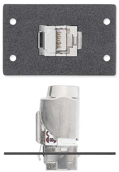 Extron MAAP1XTPFTP24PDJ One XTP DTP 24 Punch Down Jack - CAT 6A MAAP Mini Module White Audio & Video Cables Extron