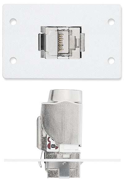 Extron MAAP1XTPFTP24PDJ One XTP DTP 24 Punch Down Jack - CAT 6A MAAP Mini Module White Audio & Video Cables Extron