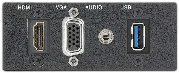 Extron AAP SuperPlate HDMI, VGA, Audio, and Network – Black mount boxes Extron